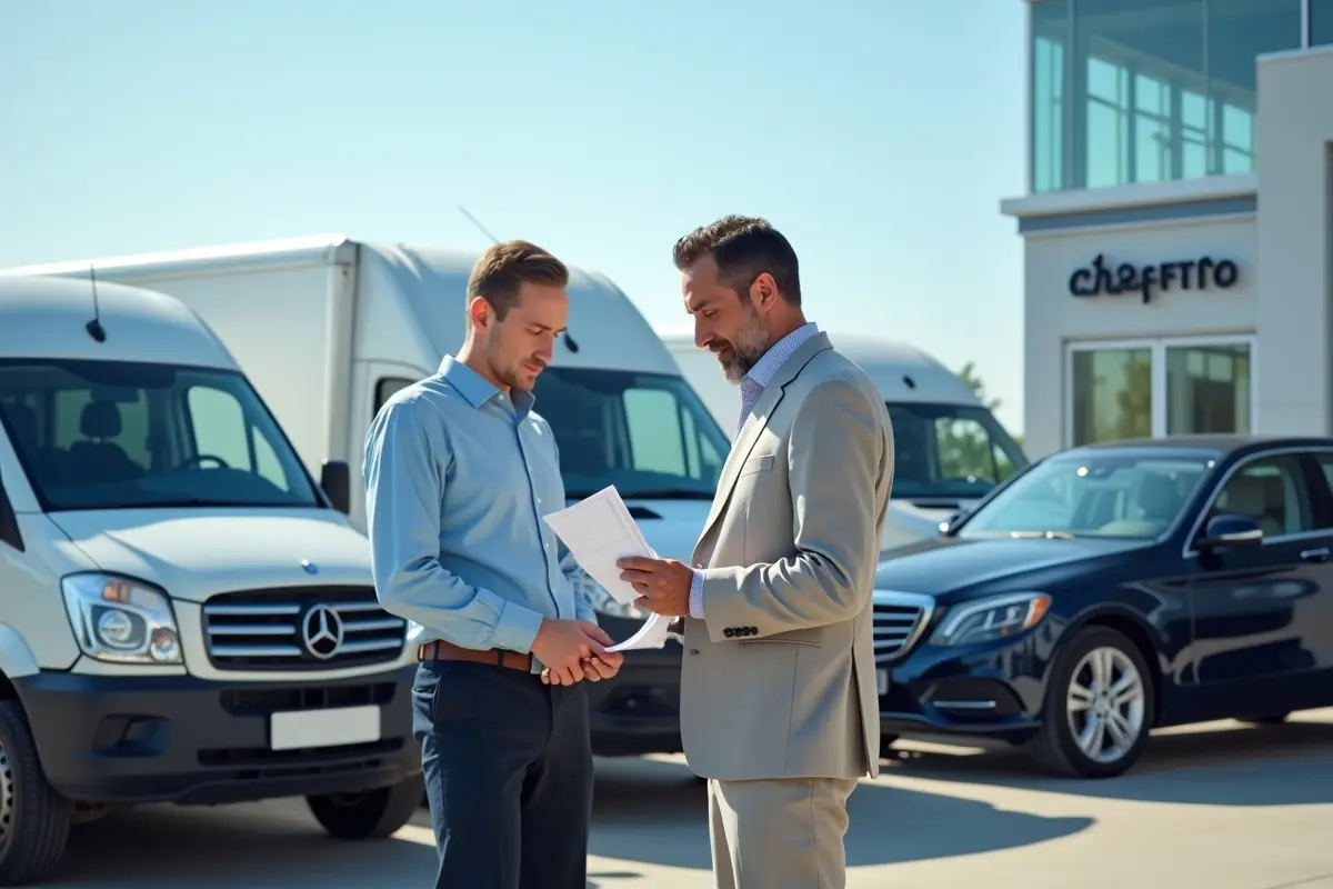 business owner choosing the right vehicle for operational needs and efficiency