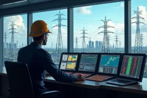 engineers monitoring power systems