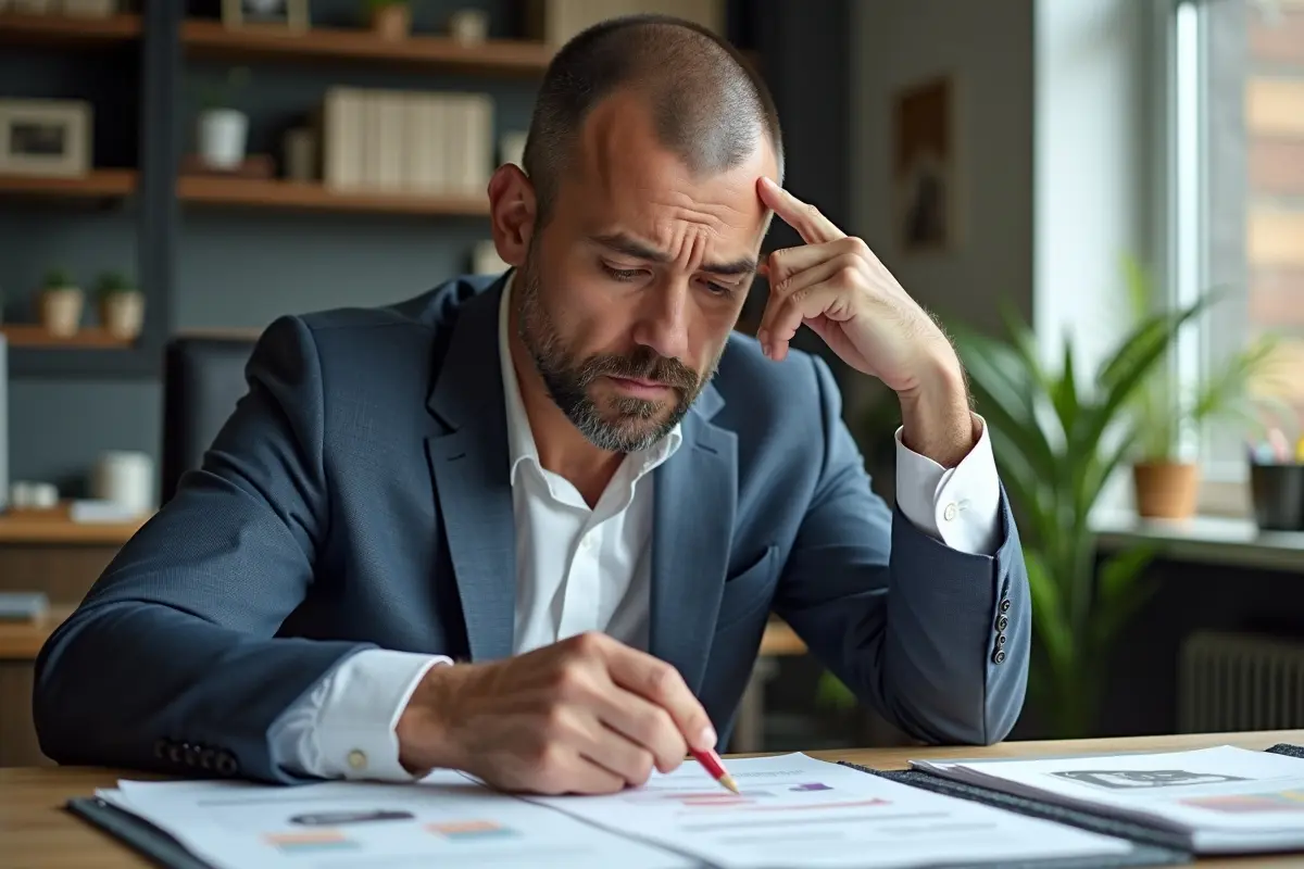 entrepreneur reflecting on early business mistakes that later cause setbacks