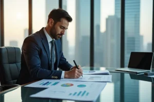 business leader gaining financial clarity to achieve competitive advantage