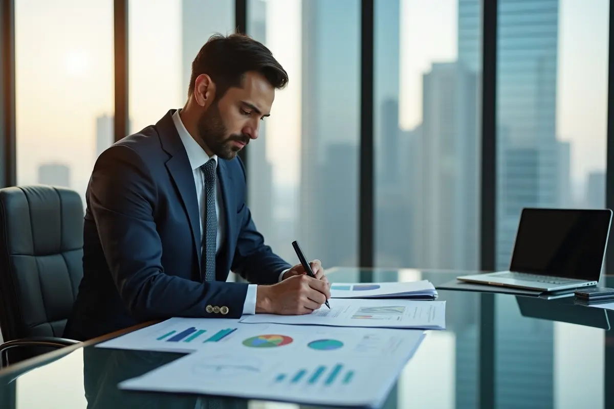 business leader gaining financial clarity to achieve competitive advantage