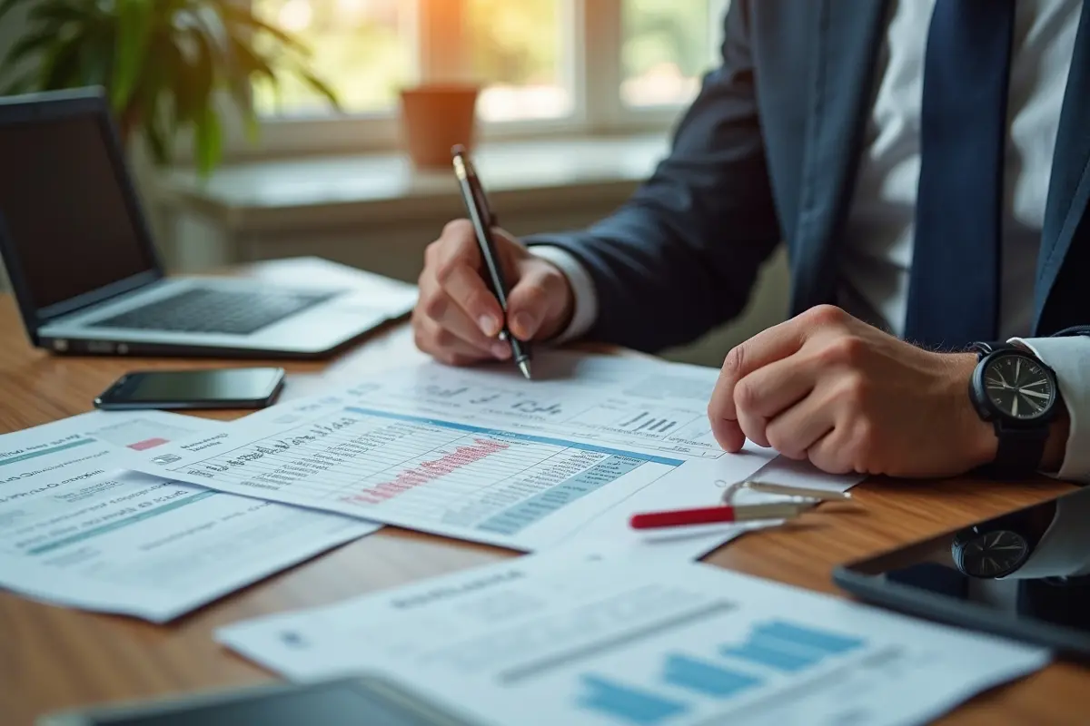 person reviewing budget sheet to identify hidden financial traps