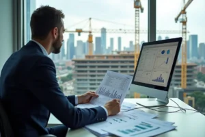 analyst examining how real world infrastructure costs influence digital finance