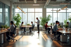 working environment designed to encourage employee productivity