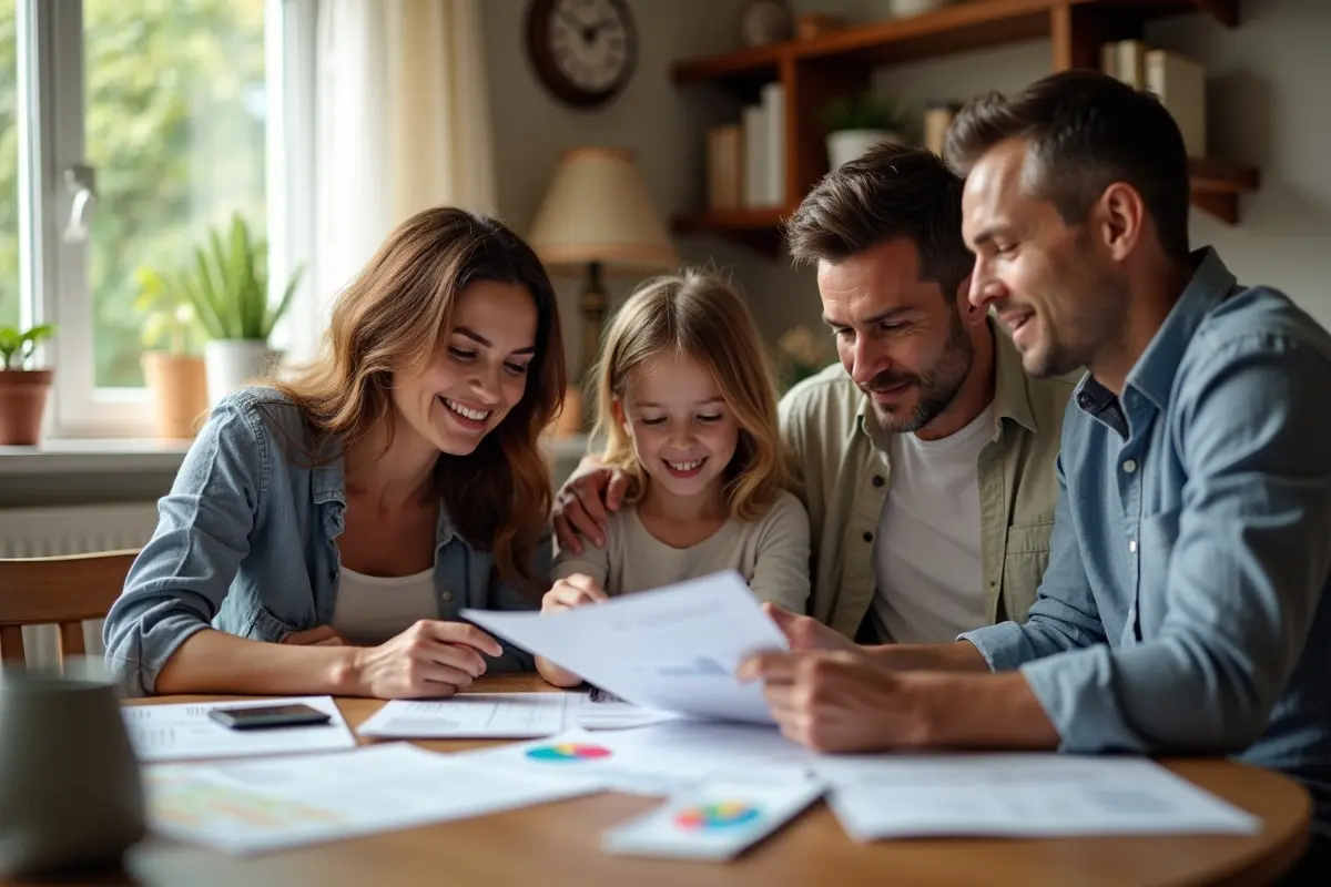 family protecting finances through smart budgeting and financial planning