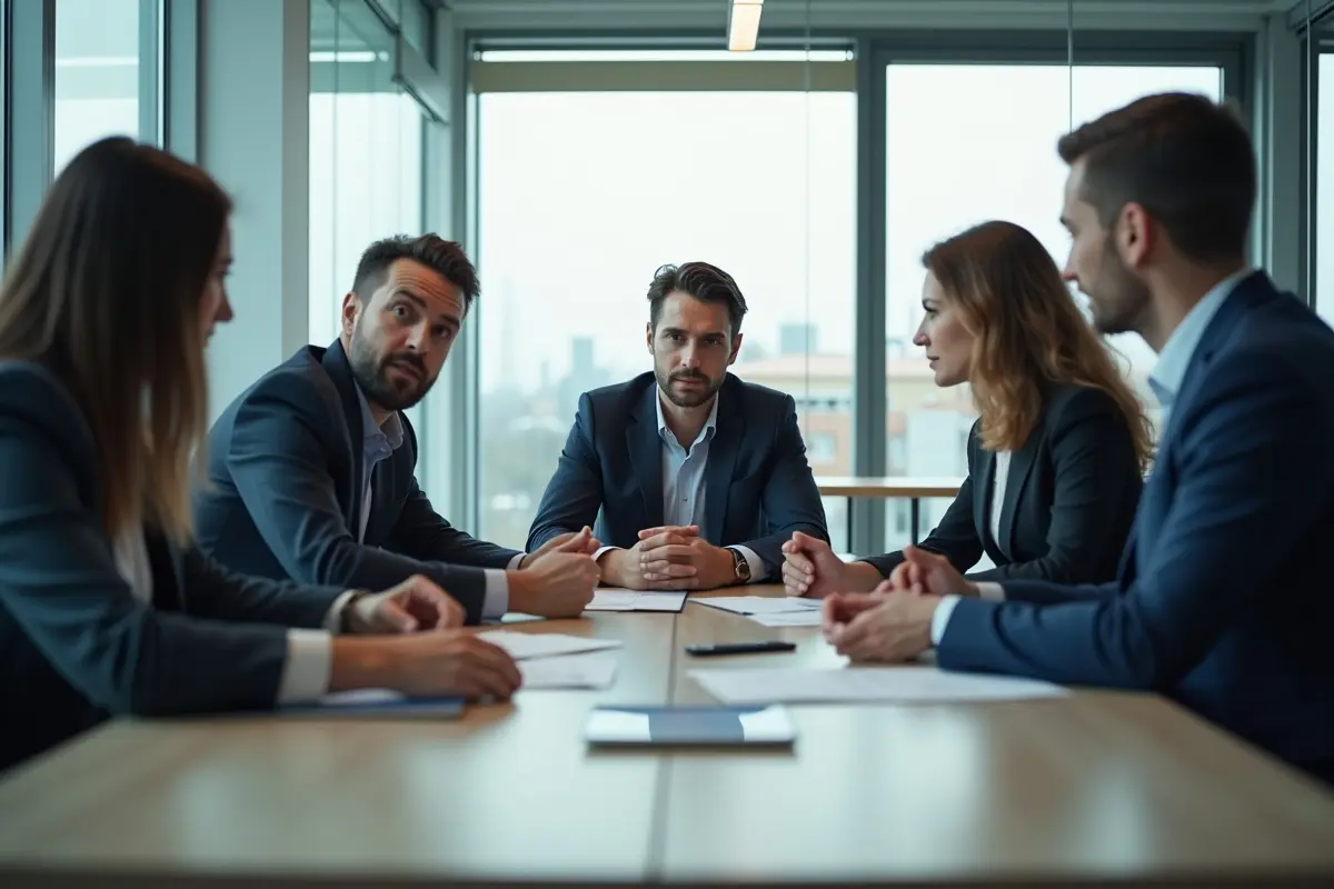 business professionals resolving digital asset management and ownership disputes